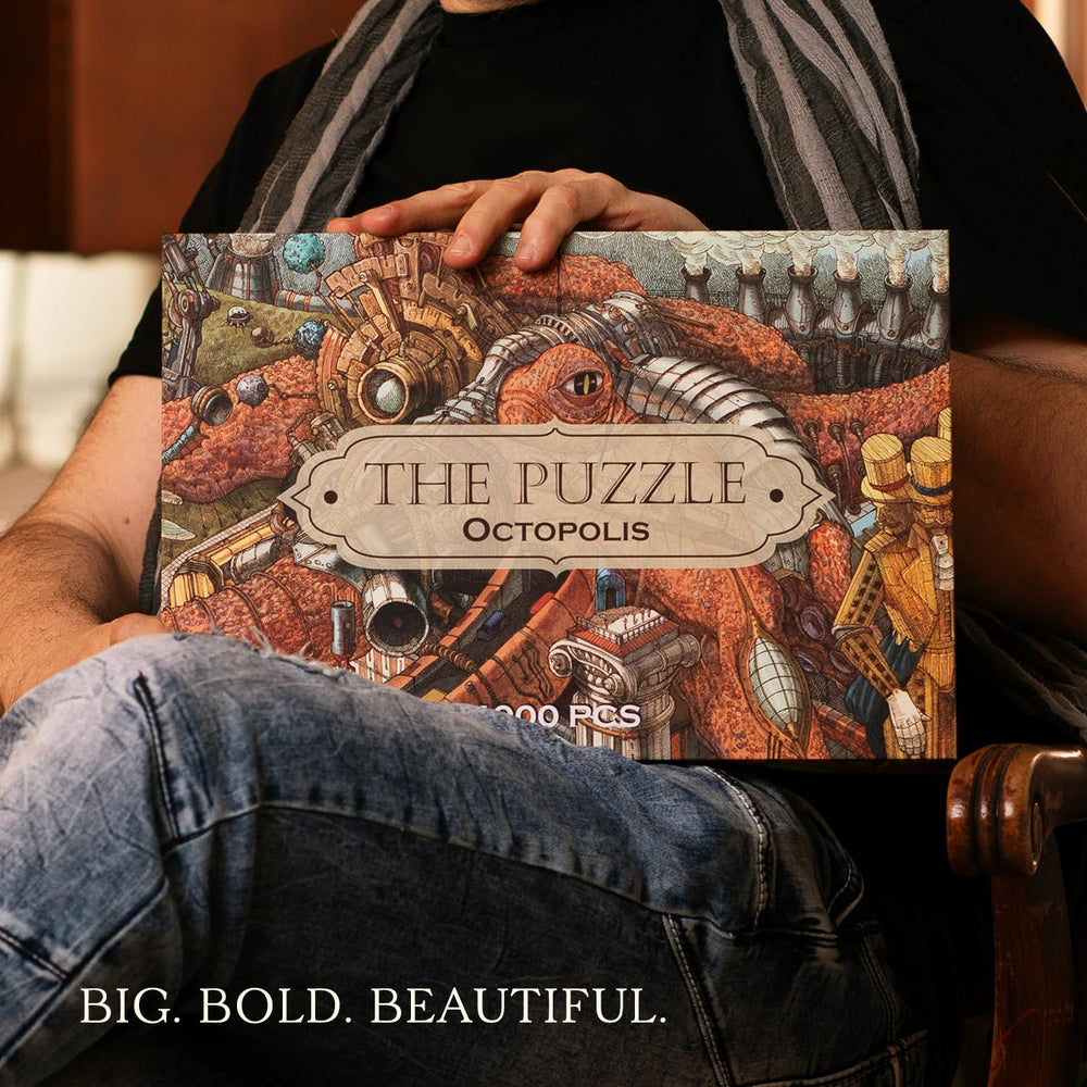 HUNGRY MINDS Octopolis elegant puzzle box for gifting and storage