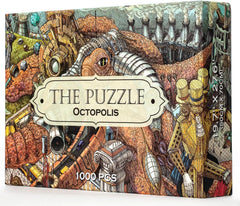 HUNGRY MINDS Octopolis 1000-piece puzzle with an intricate octopus scene for a challenge
