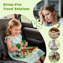 Hunloot flat magnetic play base for stable on-the-go building