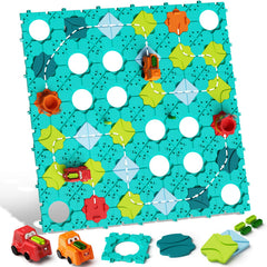 Hunloot Logic Road Builder DIY track pieces promote hands-on problem solving and creativity
