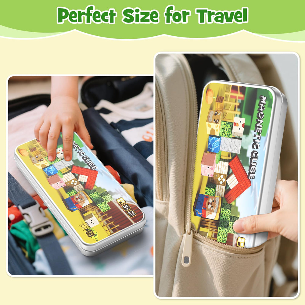 Hunloot blocks and farm animals tiles for hands-on learning