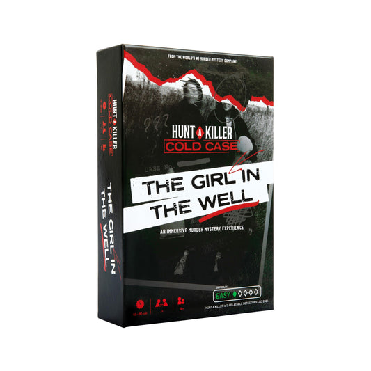 Hunt A Killer: Girl in the Well box offers immersive crime solving for gatherings.