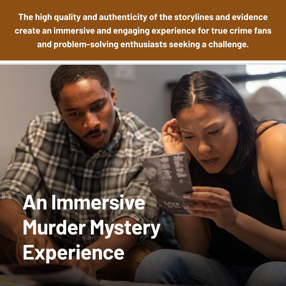 Hunt A Killer R.I.P at The Rodeo forensic clues; analyze materials to uncover details.
