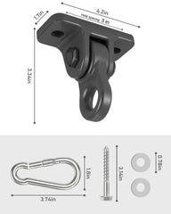 HUPBIPY double‑bearing swivel delivers smooth, quiet operation for kids and adults.
