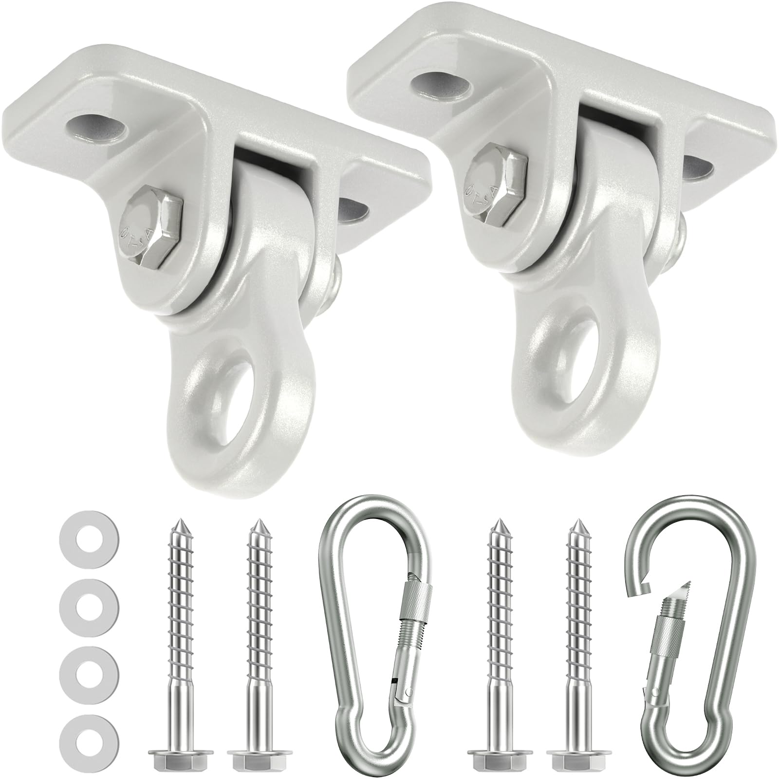 HUPBIPY heavy-duty porch swing hangers kit, 2-pack, ready for installation.