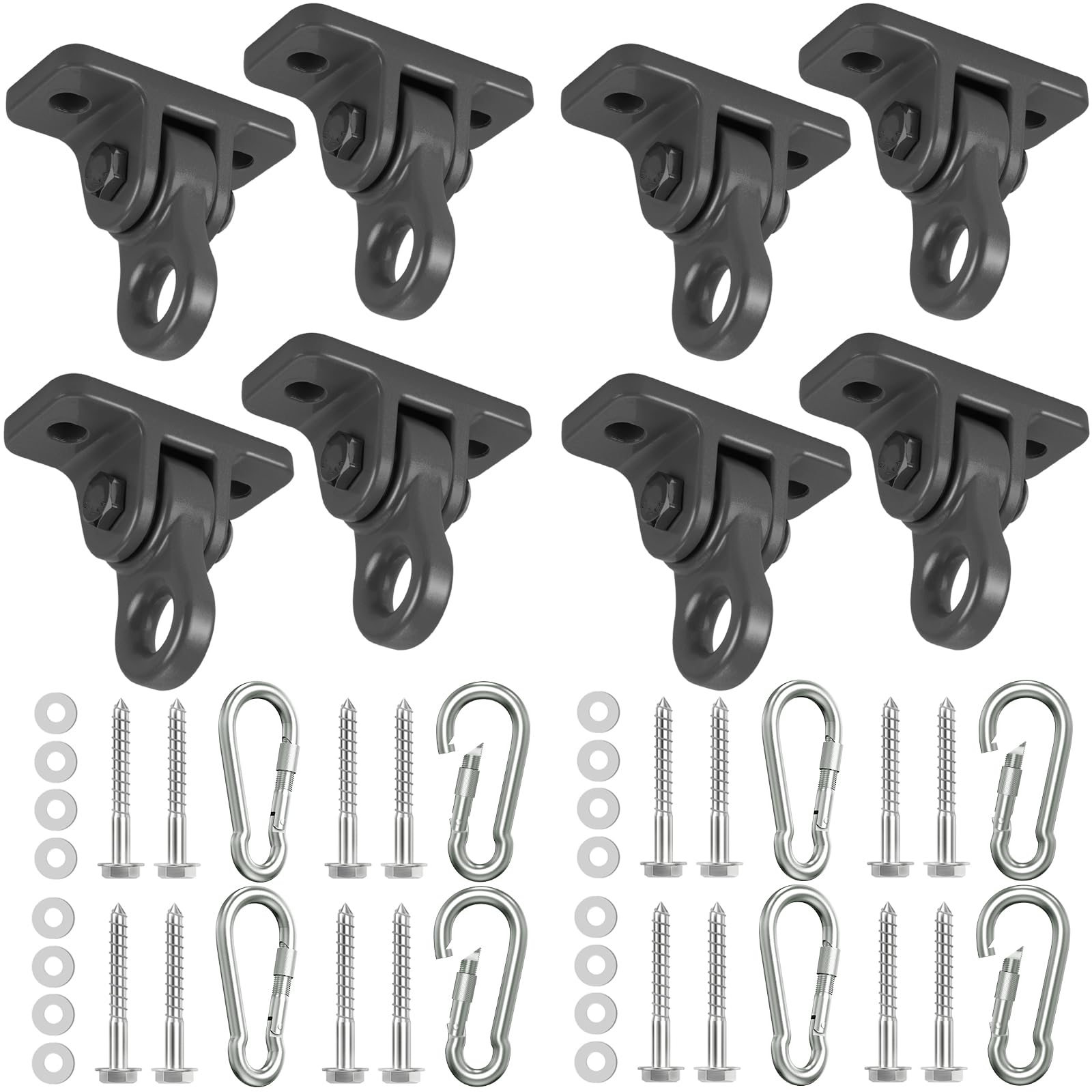 HUPBIPY heavy-duty porch swing hanger close-up with anti-rust coating for outdoor durability