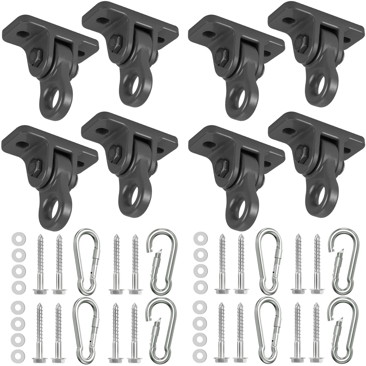 HUPBIPY heavy-duty porch swing hanger close-up with anti-rust coating for outdoor durability