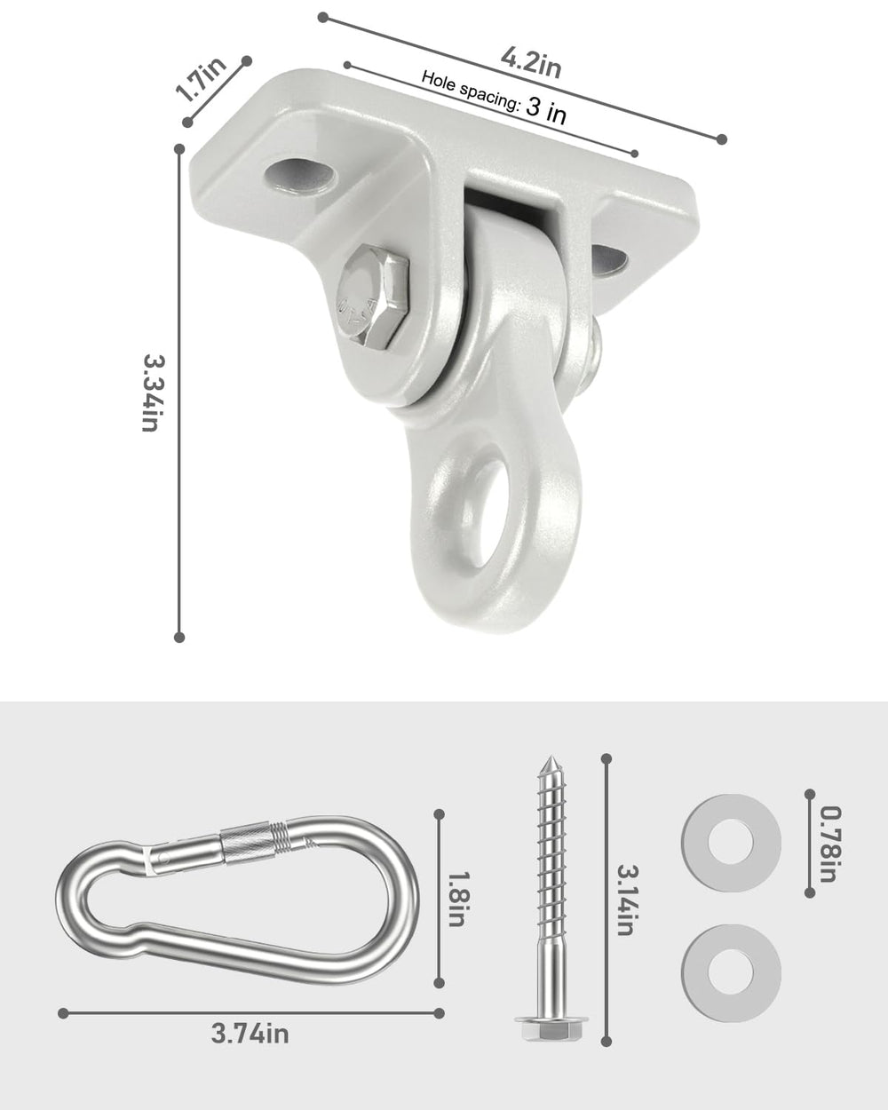 HUPBIPY double bearings reduce friction for quiet operation