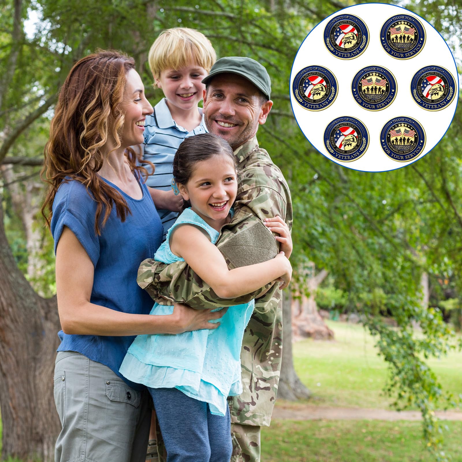 Huquary coins with varied patterns honor service and memory