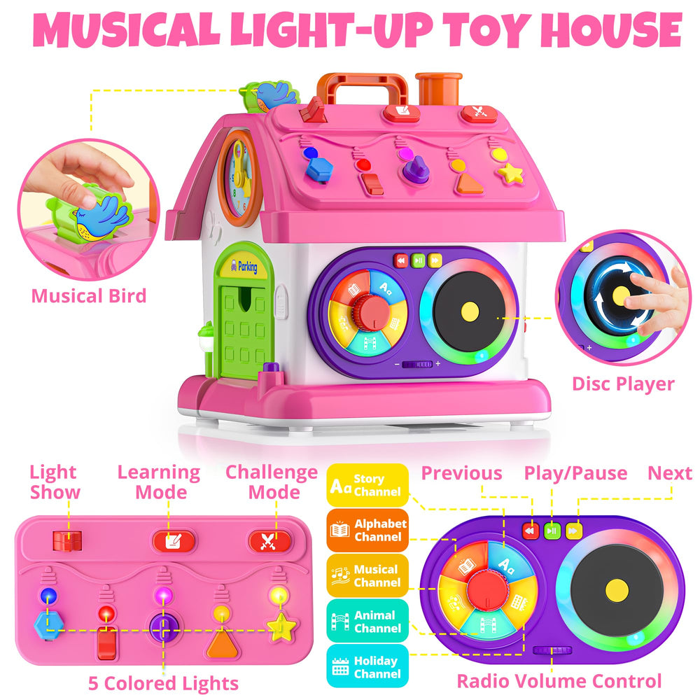 Hurdaos baby toy features music birds and sounds for early auditory development.