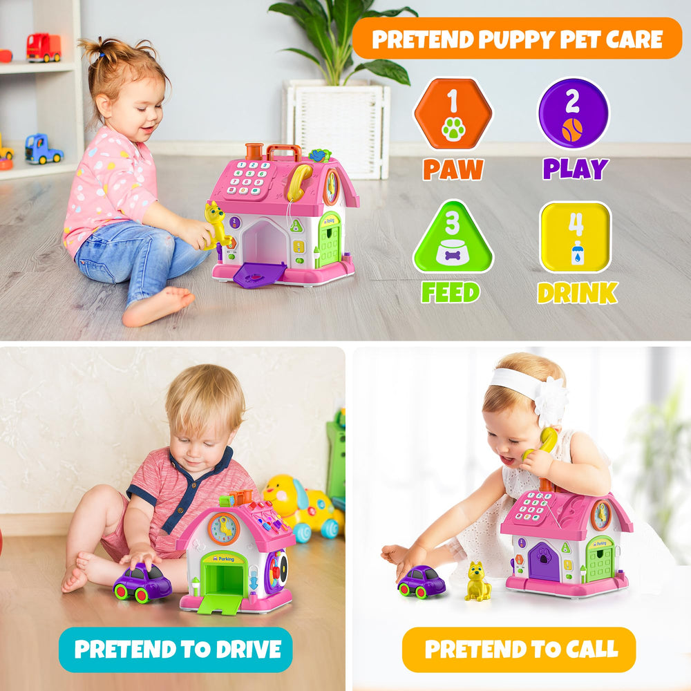 Hurdaos bilingual language toy introduces English and Spanish concepts through interactive play.
