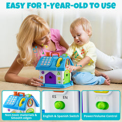 Hurdaos Montessori toy house car toy for pretend driving and coordination