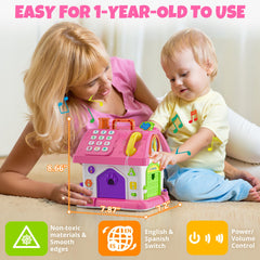 Hurdaos safe non-toxic ABS materials ensure a sturdy, compact toy for one-year-olds.