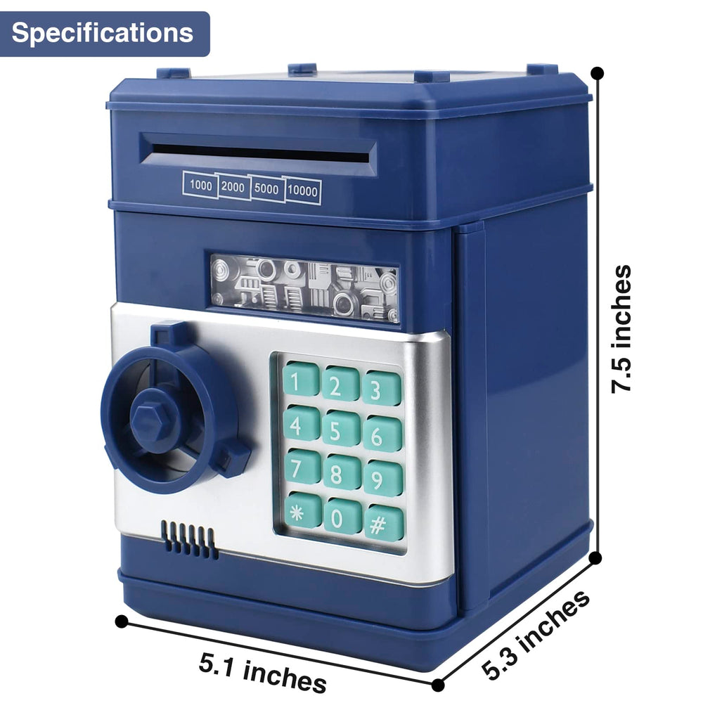 HUSAN piggy bank bill slot accepts paper money.