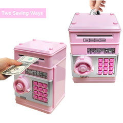 HUSAN Piggy Bank bills entry demonstrates easy bill savings for kids