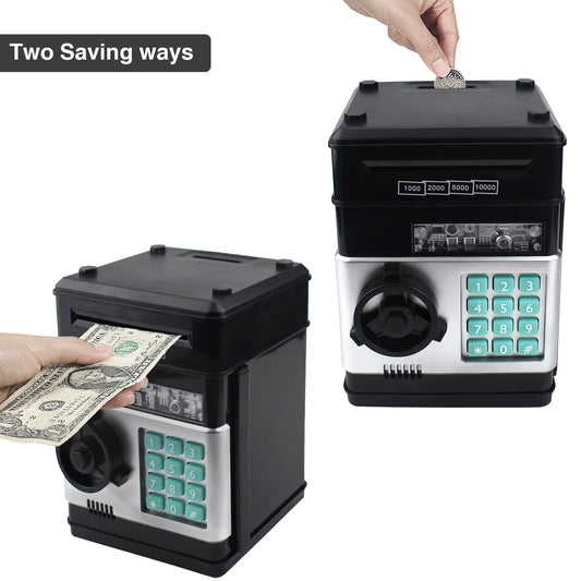 HUSAN Piggy Bank coin slot top, easy deposits