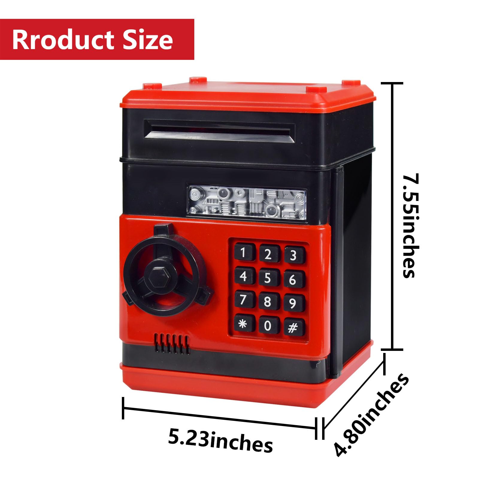 HUSAN piggy bank coin slot capturing coins for daily saving