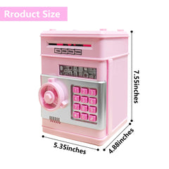 HUSAN Piggy Bank front view showing kid-friendly size and design