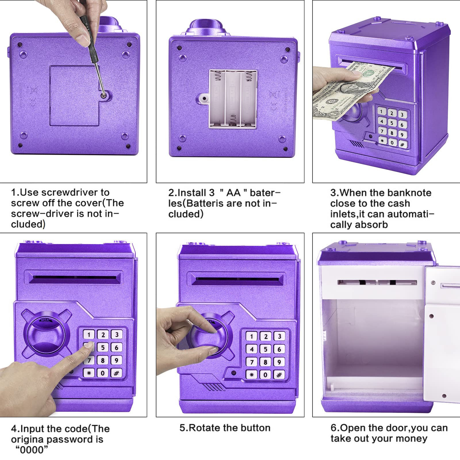 HUSAN piggy bank packaging included ready for gifting