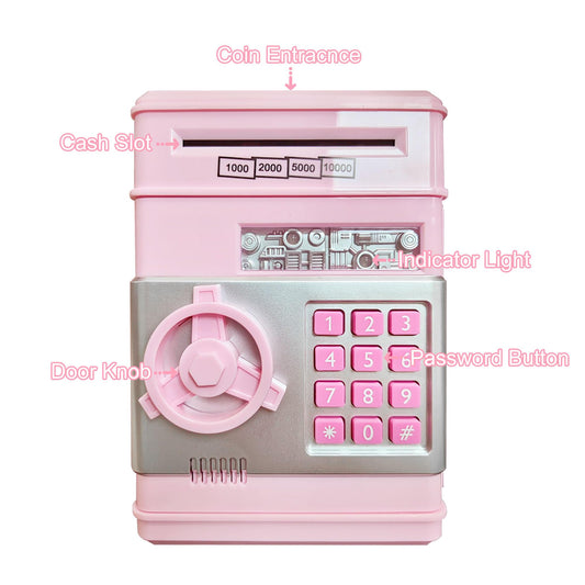 HUSAN Piggy Bank password lock panel keeps savings secure