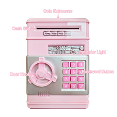 HUSAN Piggy Bank password lock panel keeps savings secure