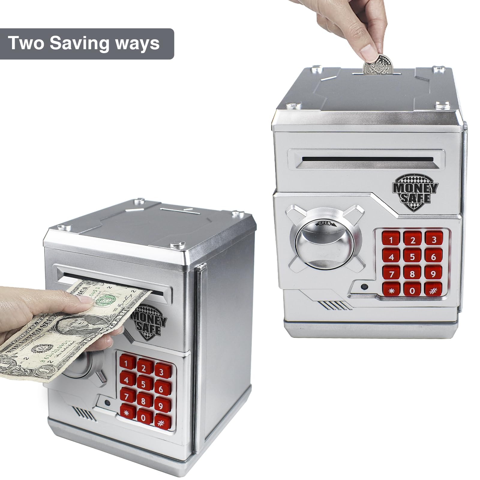 HUSAN piggy bank password protection keeps savings private.