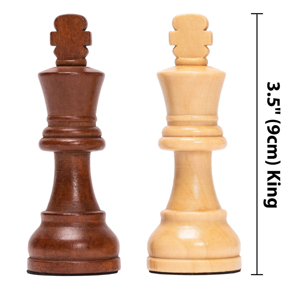 Husaria Staunton No.5 base diameter detail for stable chessboard setup.