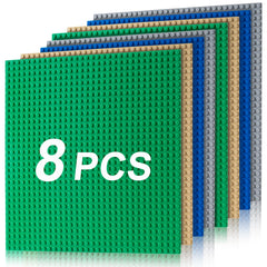 Husfunov baseplates 10x10 with four color blocks ready for creative building
