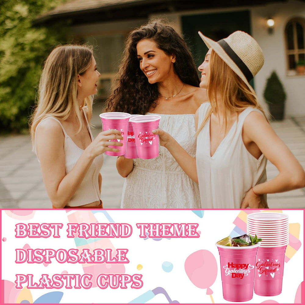 Hushee galentines day cups fit parties and anniversaries for versatile use.