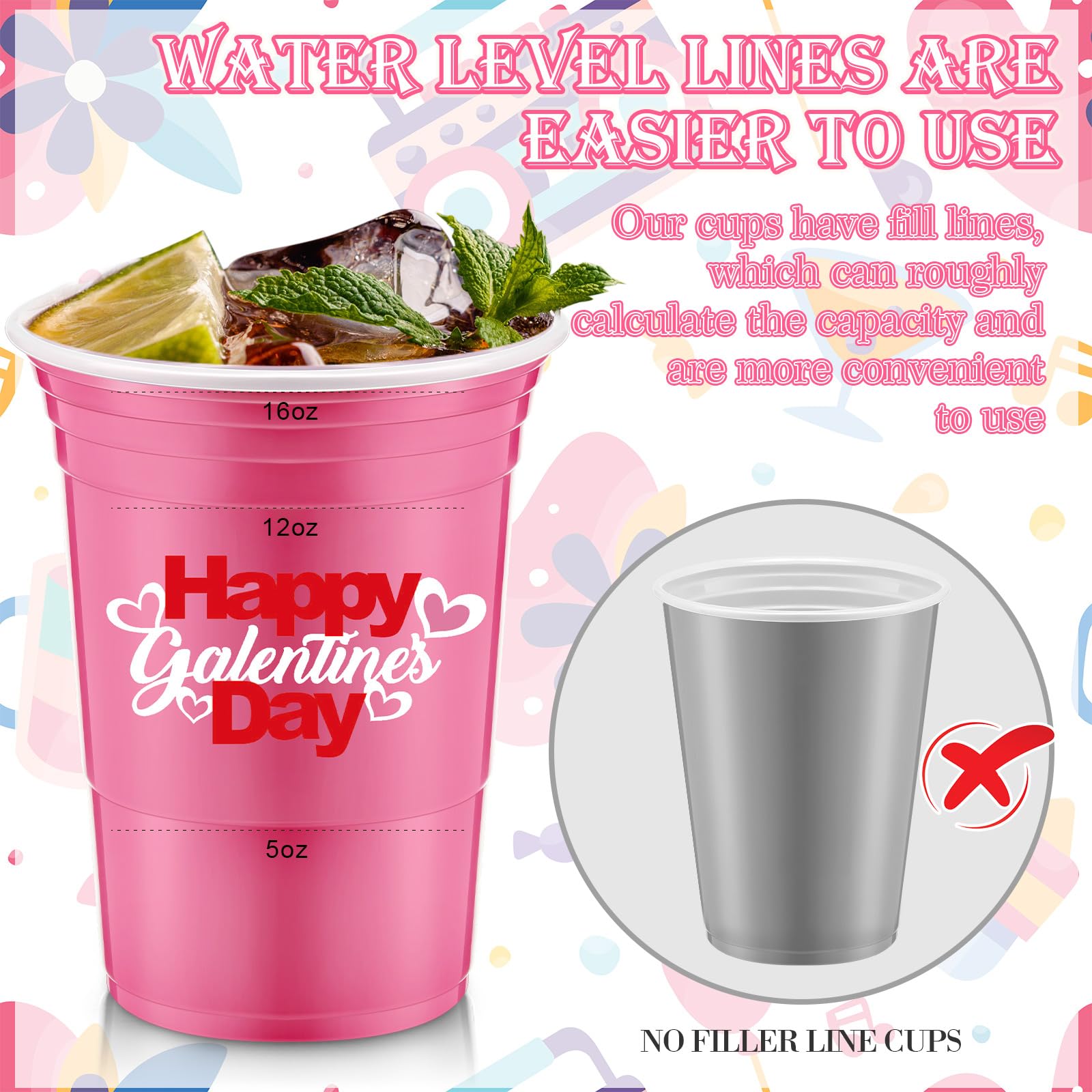 Hushee pink party cups offer safe PP material for reliable beverage service.