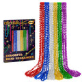 Huskein 12-piece Mardi Gras beads in 33-inch length for festive parade throws