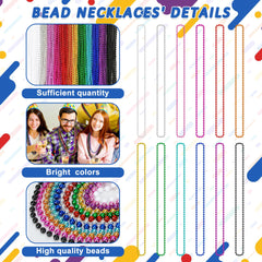 Huskein 33-inch bead necklace for comfortable wear at parades.