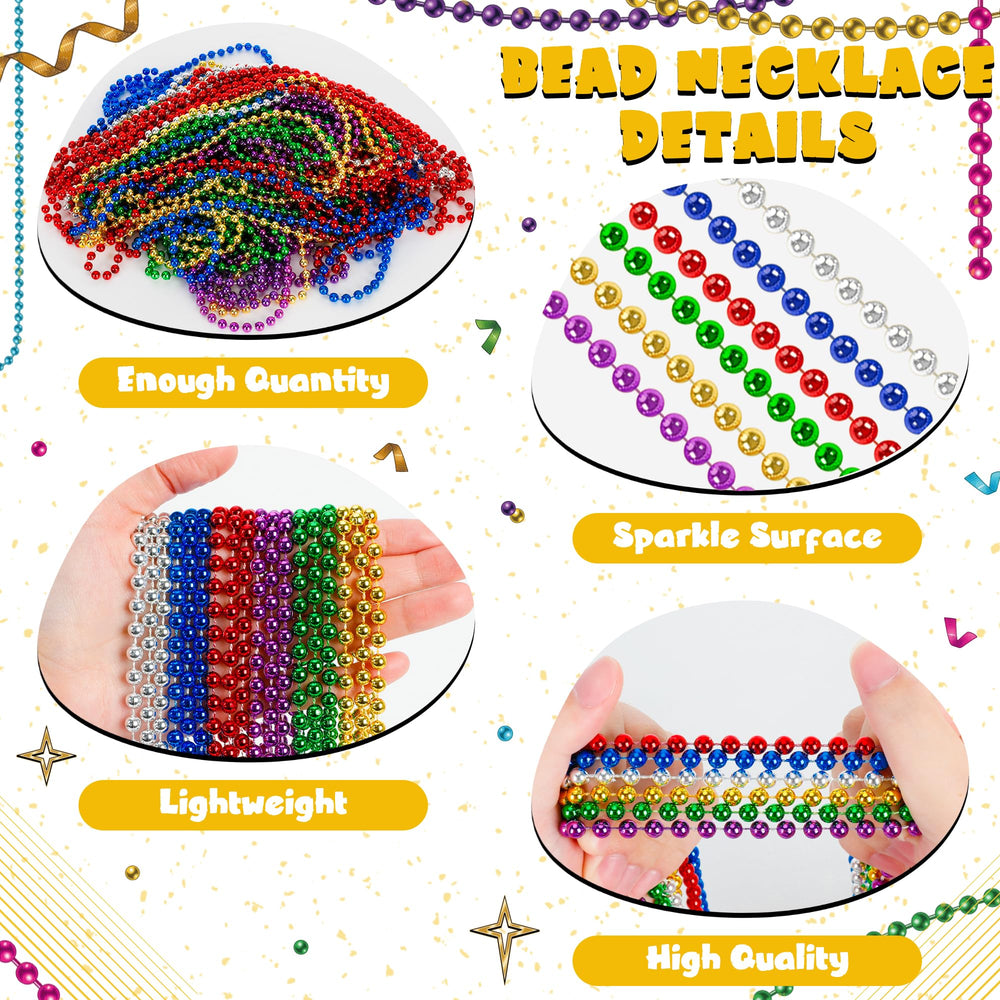 Huskein glossy plastic beads showing durable carnival accessories