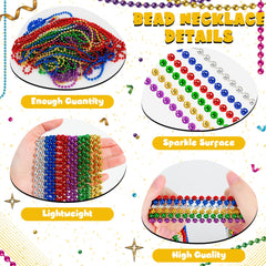 Huskein glossy plastic beads showing durable carnival accessories