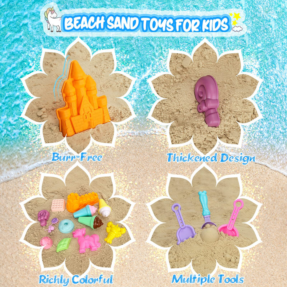 HUUIDY mesh bag sifts sand and dries toys after use