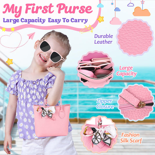 HUUIDY Play Purse silk scarf accessory adds stylish touch to kid's outfits.