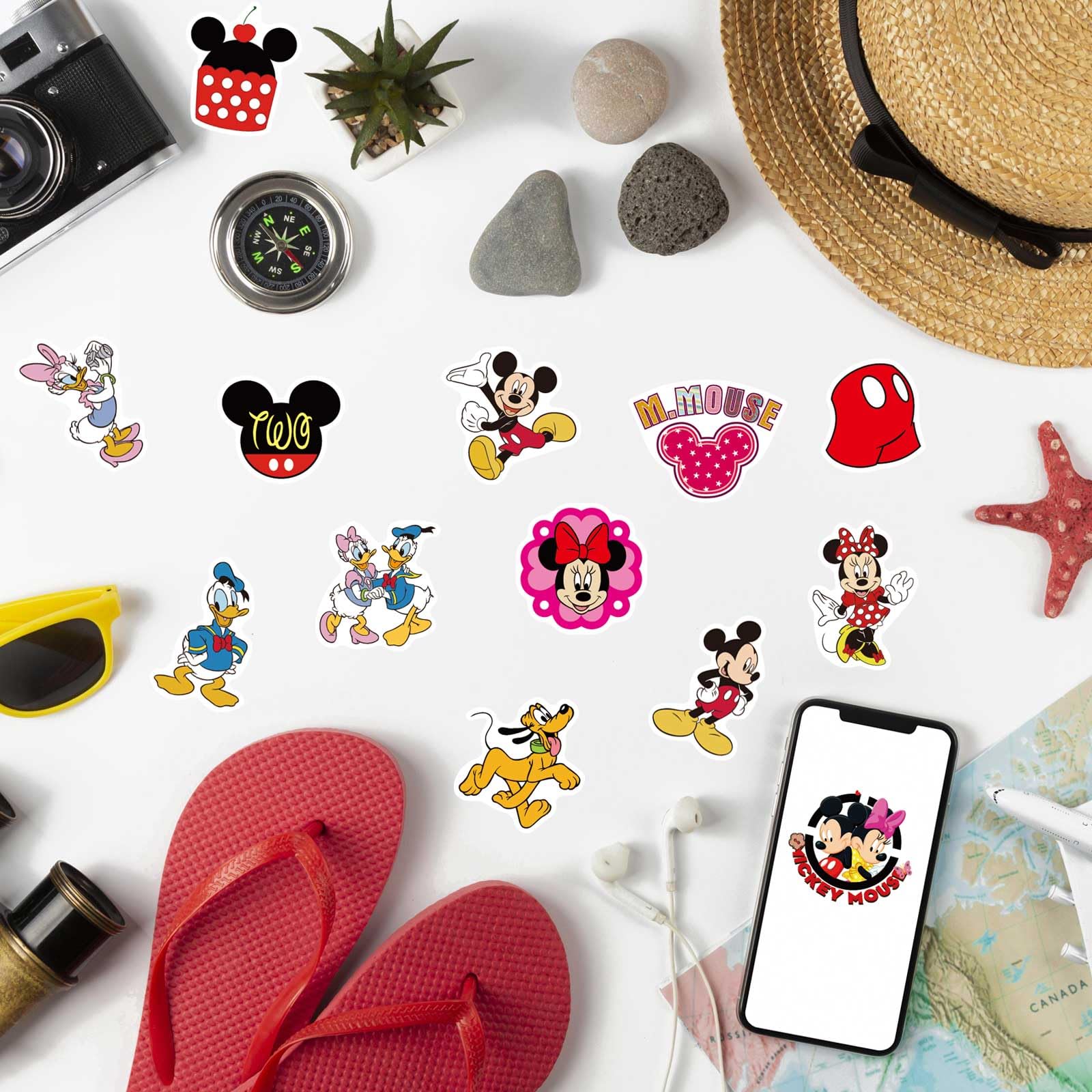 Huxicui premium peel-and-stick stickers stay vibrant on most surfaces.