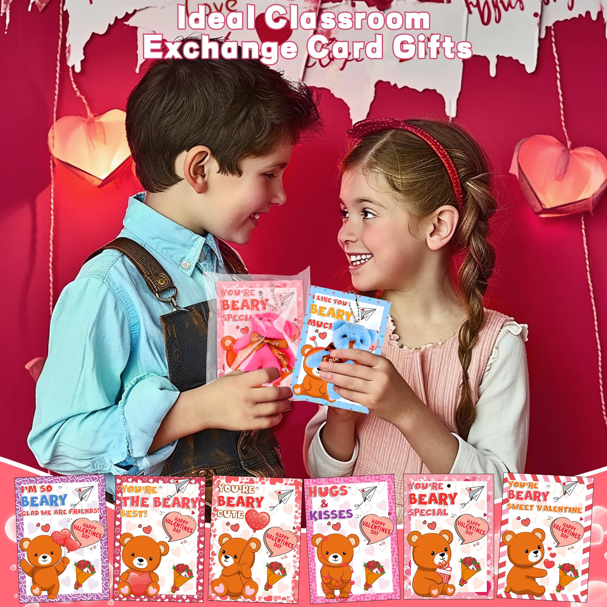 Huyamap classroom valentine exchange kit for prizes and rewards