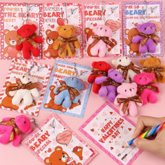 Huyamap clear gift bags with bear plush for organized gifting