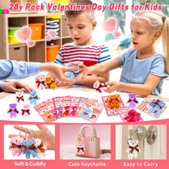 Huyamap clear gift bags showcase plush bears neatly.