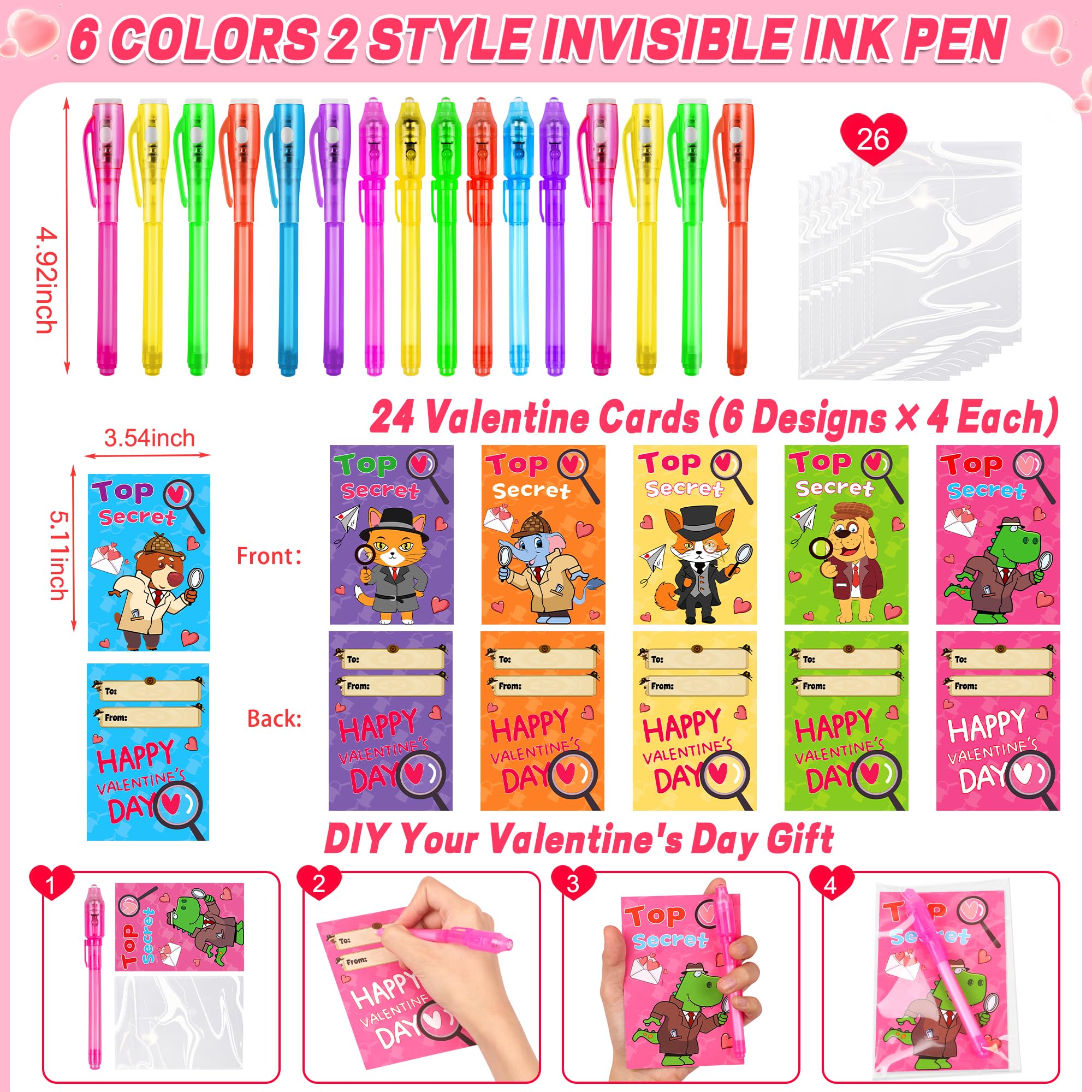 Huyamap invisible ink pen with LED light reveals secret messages during play.
