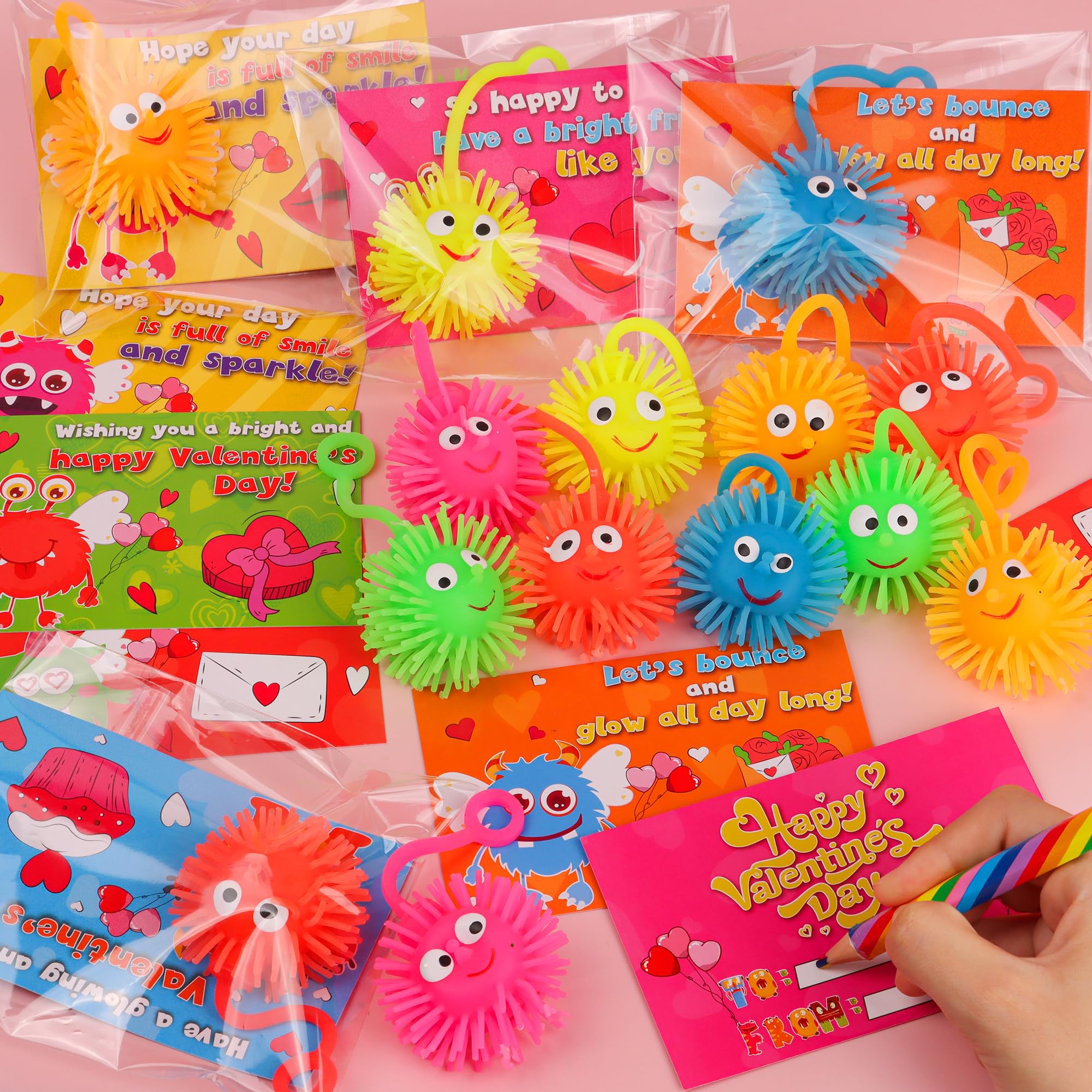 Huyamap LED puffer ball orange glow bright classroom moments