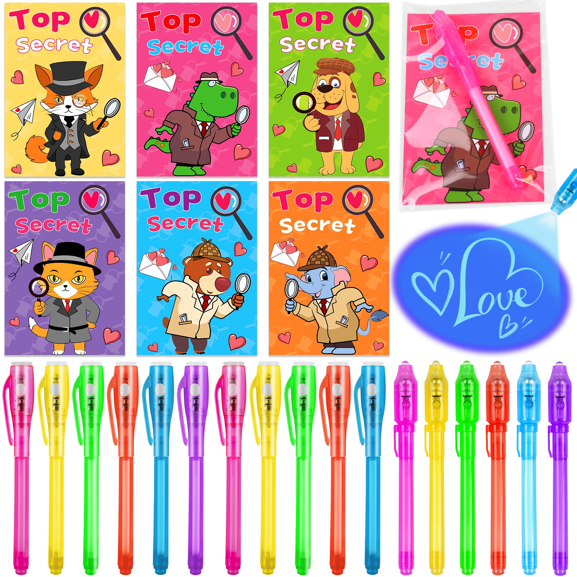 Huyamap Valentine's animal cards collection for classroom exchanges and party games.