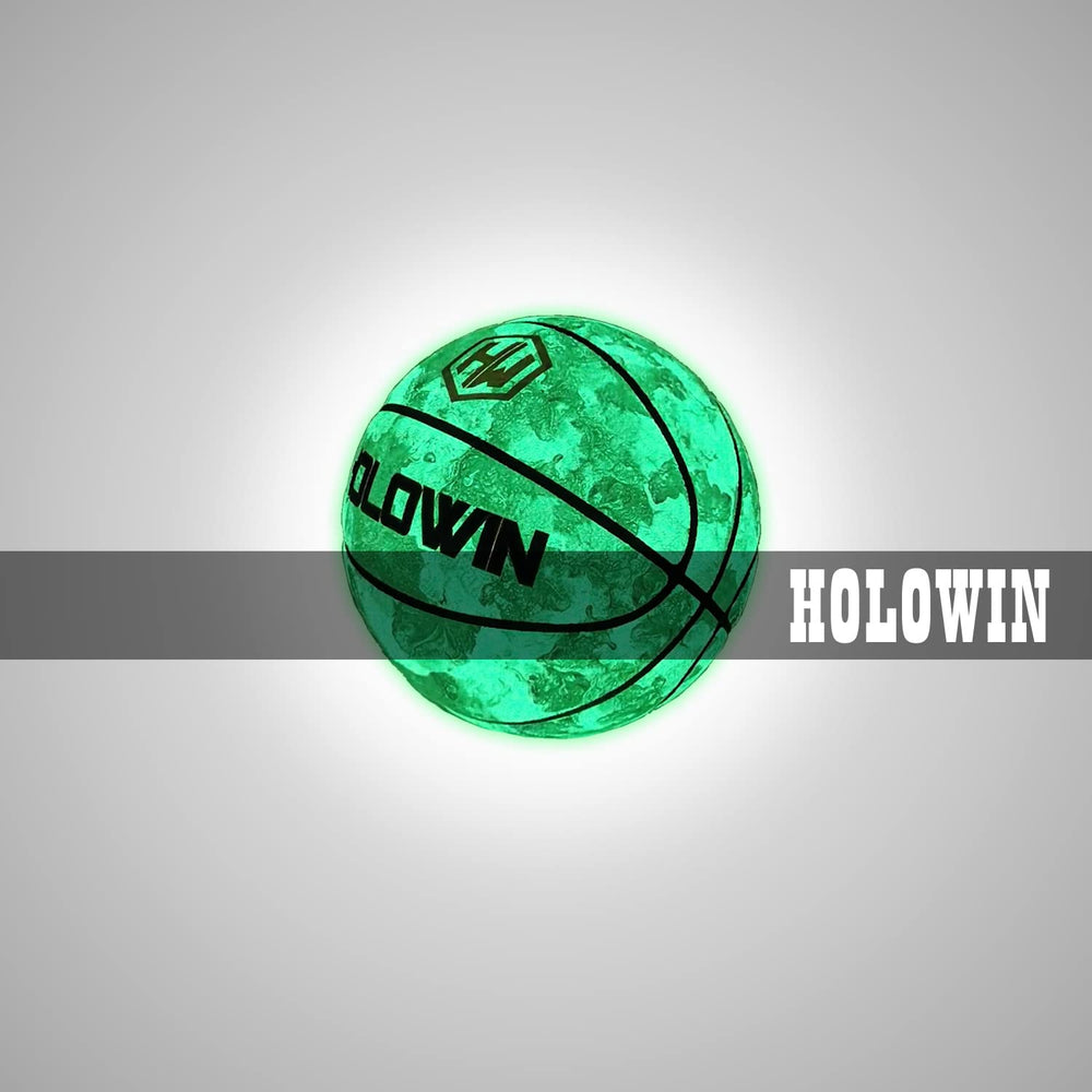 HW HOLOWIN indoor-night training basketball on court for skilled play.