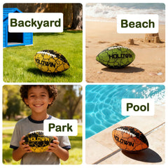 HW HOLOWIN water football highlighting durable stitching detail.