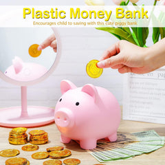 H&W Mini Piggy Bank pink gift-ready packaging for birthdays