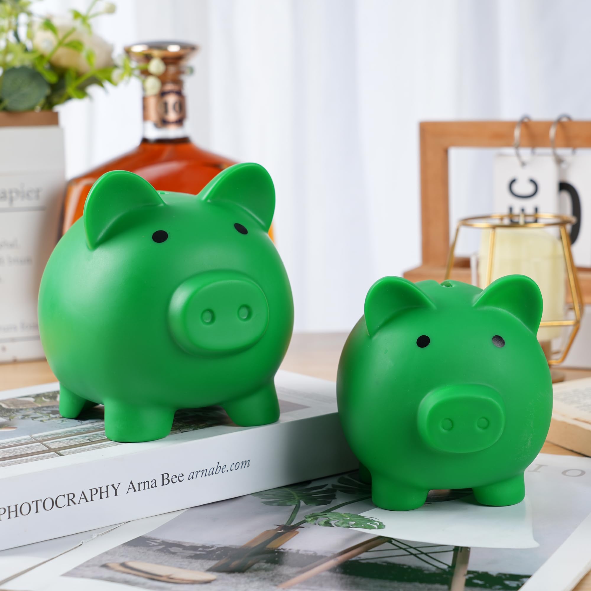 H&W piggy bank doubles as playful room decor while saving.