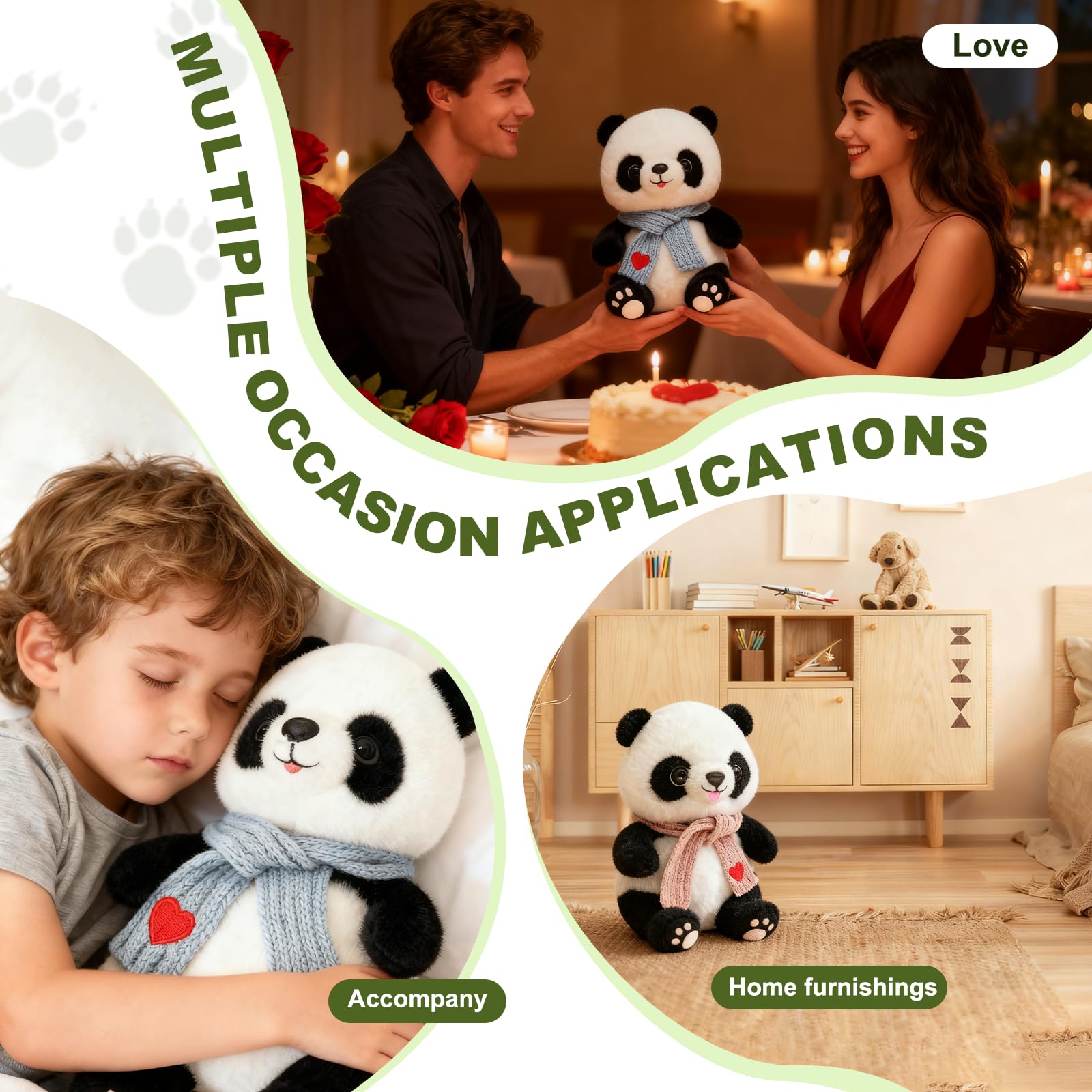 HWD Panda decor adds charm to bedrooms, living rooms, and nurseries