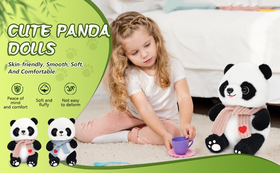 HWD Panda plush makes a versatile gift for kids, moms, and partners