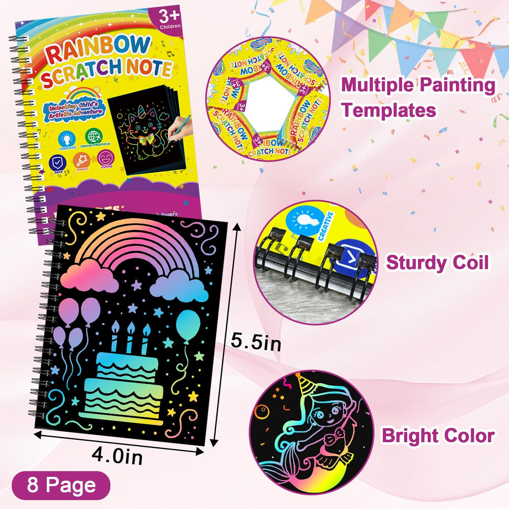 HXDOGSP drawing stencils guide cute scratch art patterns for kids.